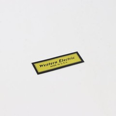 Western Electric paper sticker badge replacement piece 39mm(1.53″)X12mm(0.47″)