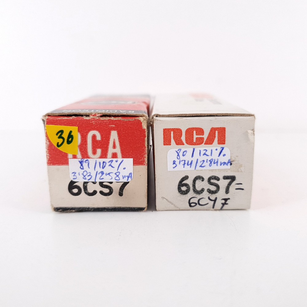 2 X 6CS7 RCA TUBE. MATCHED PAIR. 36. CH70
