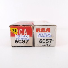 2 X 6CS7 RCA TUBE. MATCHED PAIR. 36. CH70