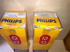 Philips EL3N Tubes, Matched Pair, NOS/NIB