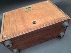 RARE Vintage Calrad Economical Compact Speaker 20-208 Deluxe Walnut Cabinet