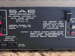 Vintage SAE TWO R3C AM/FM Stereo Receiver (Outstanding)