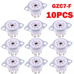 10X 7-Pin B7G Tube Socket For EAA91, EC92, 6Z4 6X4 1A2 6H2 6J5 Tube AMP DIY HOT