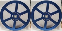 New One Pair Pioneer red 1/4 7” Tape Reel Light Metal Aluminum Take Up Reel