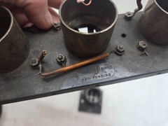 Lot of 5 Metal and bakelite Fada tube sockets 4 pin twist lock battery set