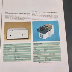 Vintage JVC CD-4 Quadraphonic Record System Brochure Manual VL-8 Turntable 1970s