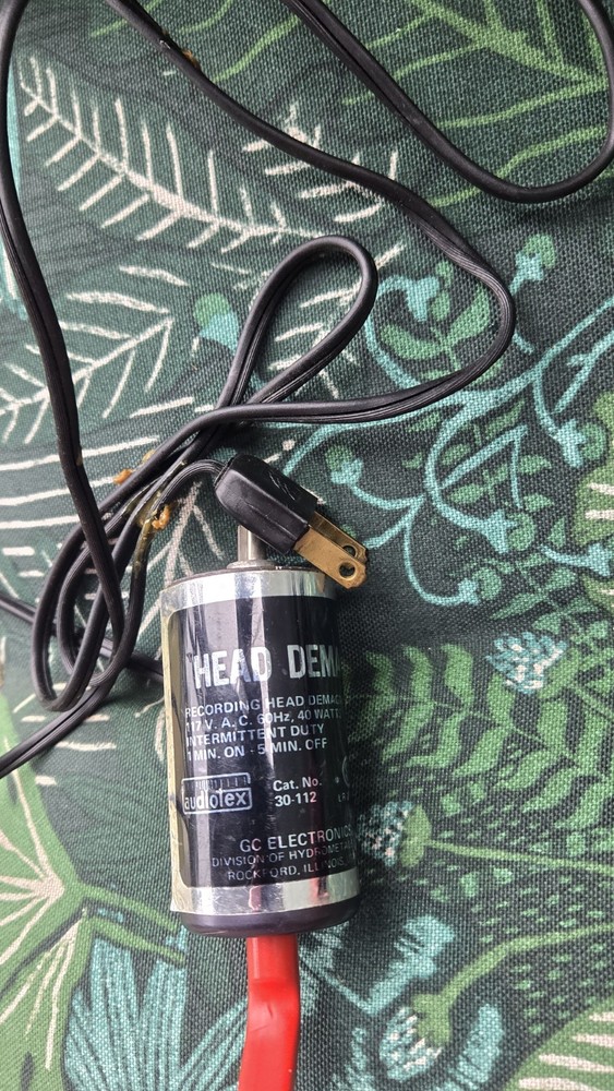 Vintage GC Electronics Audiotex HEAD DEMAG Recording Head Demagnetizer 30-112