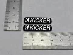Kicker Speaker Badge Pair Logo Emblem Name Plate Custom Made IN USA🇺🇸