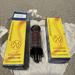 Pair JJ Electronic EL34L Vacuum Tubes w/ Boxes Guitar Amp