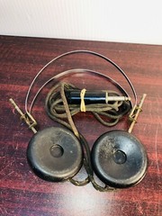 VTG 20’s 30’s Headphones C. Brandes USA Superior 1/4” connector Metal Headband