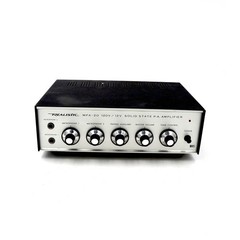 Vtg Realistic MPA-20 Solid State P.A. Amplifier 120V / 12V Mic Preamp Portable
