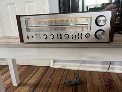 Vintage Late 1970’s Technics SA-600 FM/AM Stereo Silver Face Wood Receiver