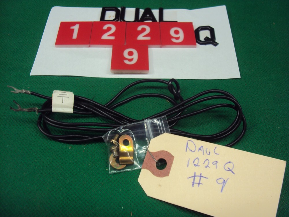 Dual 1229Q Turntable Original Ground Wire & Hardware. Tested. Parting Out 1229Q