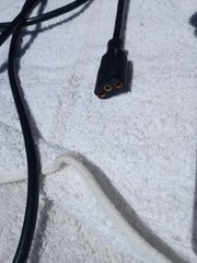 Vintage Belden 7A-125V 3-Prong Oval AC Power Cord For HP, AMPEX, ALTEC and More