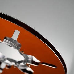 Studevox 10.5″ Edge Polished Orange Aluminium Tape Reel For Reel Tape Recorders