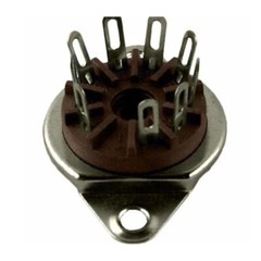 (5PCS)- 9 Pin For Belton Socket, Bottom Mount Micalex .75″ Chassis Hole USA