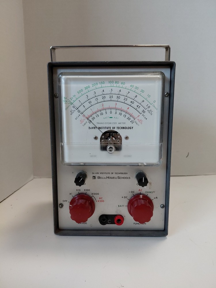 Vintage Bell & Howell Schools DeVry Institute Of Technology Transistorized Mete