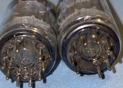 Matched Pair 12AX7/ECC83 Telefunken Smooth Plate Diamond Bottom Preamp Tubes