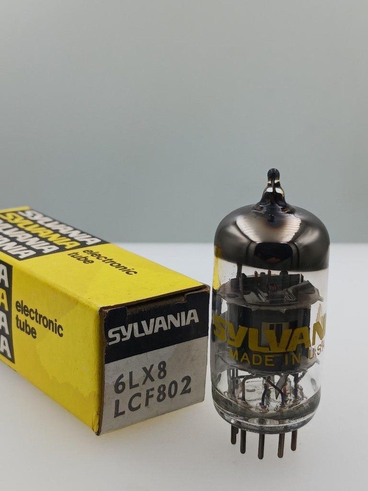 Sylvania 6LX8 LCF802 NOS NIB 3700/4800gm Grey Plates Copper Gr Serious Tube T189