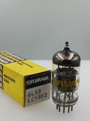 Sylvania 6LX8 LCF802 NOS NIB 3700/4800gm Grey Plates Copper Gr Serious Tube T189