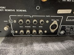 Vintage Nikko 5055 Stereo Receiver Silver Face Works Missing Buttons Part Repair