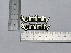 Infinity Speaker Badge Emblem Logo – Premium Gold Pair With Self Stick Adhesive