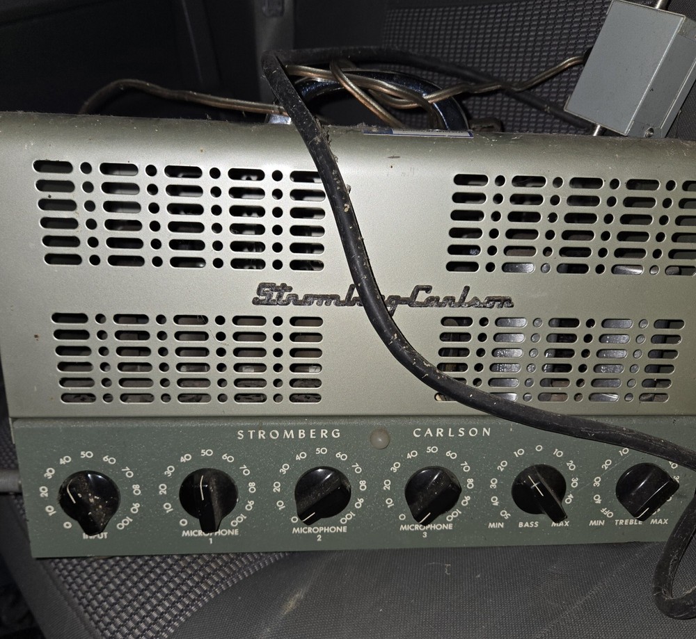 Stromberg Carlson AU 57 Tube Amplifier Head Mic Preamp Vintage Rare Analog AU57