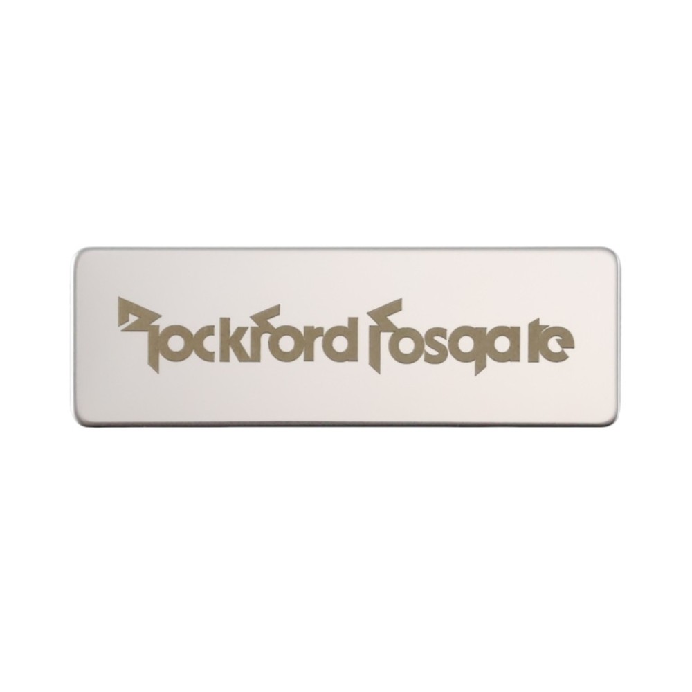 Rockford Fosgate stainless steel customize Logo 60mm(2.36″)X20mm(0.78″) Silver