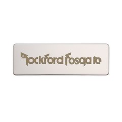 Rockford Fosgate stainless steel customize Logo 60mm(2.36″)X20mm(0.78″) Silver
