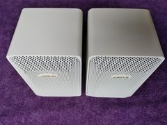 PAIR Realistic Tandy Minimus 7 Optimus Pro 7AV 40-2059 Die Cast Metal White PAIR