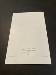 Vtg Owner Guide Gibson Frost Clear Refrigerator Freezer Ice Master Manual Care