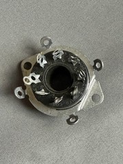Vintage Cinch 8 pin Octal Tube Socket, recessed under chassis mount, guitar amp