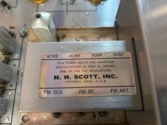 H.H. Scott 4312 Vintage Solid State FM Stereo Tuner Immaculate Set Up/Tested