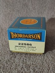 Thordarson 22S86 Universal Output Transformer 2000 to 14,000 OHMS NOS
