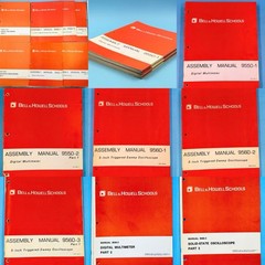 Lot of 7 Bell & Howell Schools Oscilloscope & Multimeter Manuals