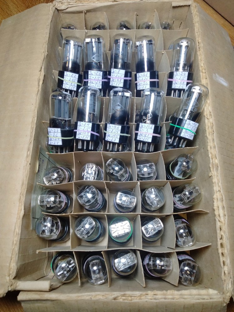 10 pcs NEW 6N8S / 6SN7/ 1578 Foton tubes, Foil Getter.