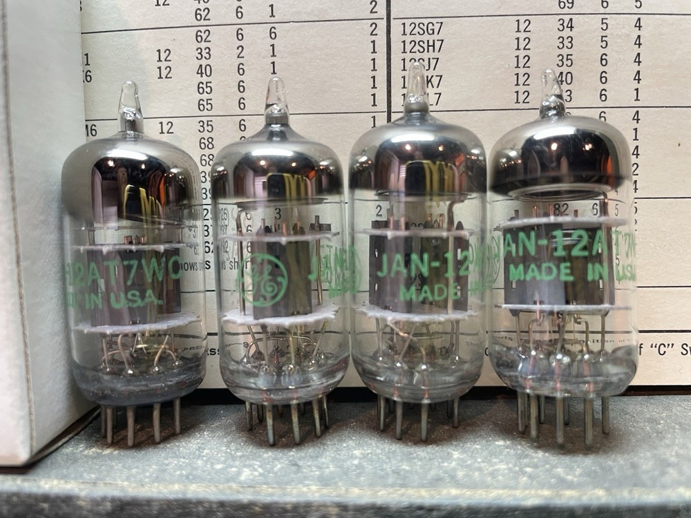 GE NOS 12AT7WC 6201 Preamp AUDIO Vintage Vacuum Tubes Premium Military!