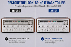 Pioneer SX-980 Dial Glass Replacement Part