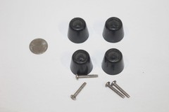 Set of 4 Bottom Feet & Screws – Vintage Grommes Precision Receiver Amp 512 Part