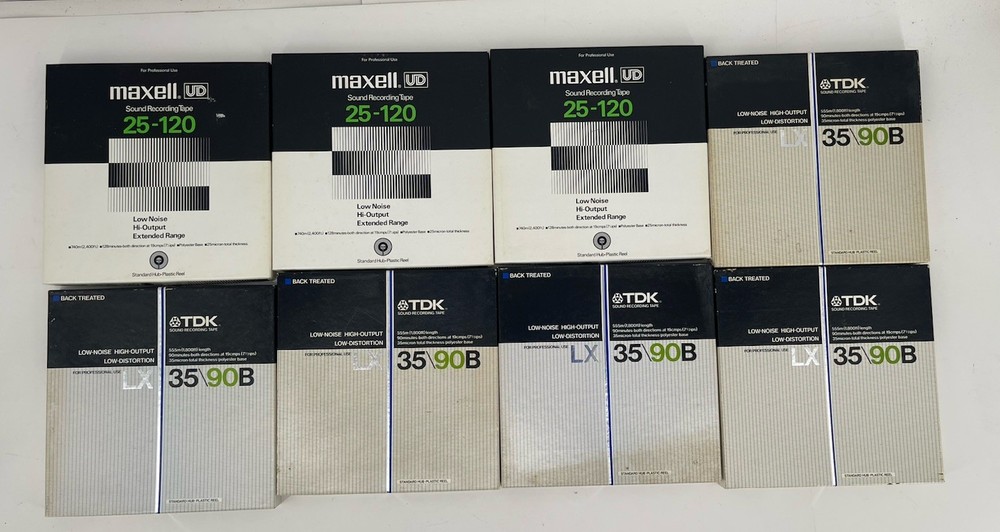 Lot Of 8 TDK & Maxall Reel To Reel Tapes, Lot #3