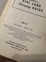 Vintage 1954 Sam’s Dial Cord Stringing Guide Booklet DC-3