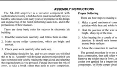 Hafler XL-280 XL280 Amplifier INSTRUCTION MANUAL and Schematic Diagram