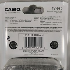 Casio TV-980 LCD Color Pocket Handheld TV – For Analog Broadcast Only New Sealed