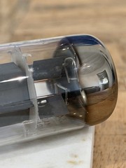 Amperex by GE EL34 6CA7 Tube XF4 DD Getter Brown Base Holland TV7 TESTED STRONG