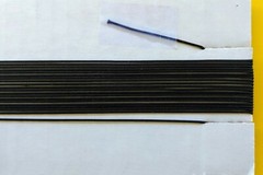 25-ft Braided Dial String Vintage Radios Clock Weight Cord 0.032″ (0.8mm) Black