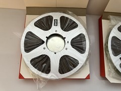 Vtg Lot of 2 NOS BASF LP35 LH-25 10.5″ 3610 Ft 1″ Tape Metal Reel Orig Box READ