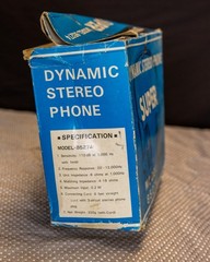 Vintage Morse Supertone Stereohphonic HI-Fi Headphones Model 85274 W/Box NOS?