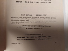 1947 Dial Cord Stringing Guide by Howard W Sams DC-1 Radio Repair 1st Ed 1stP