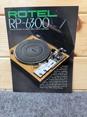 ⭐️Original Rotel RP-6300 Stereo Turntable Dealer Sales Brochure Very Nice!⭐️