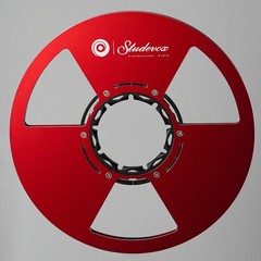 Studevox 10.5″ Edge Polished Red Aluminium Tape Reel For Reel Tape Recorders